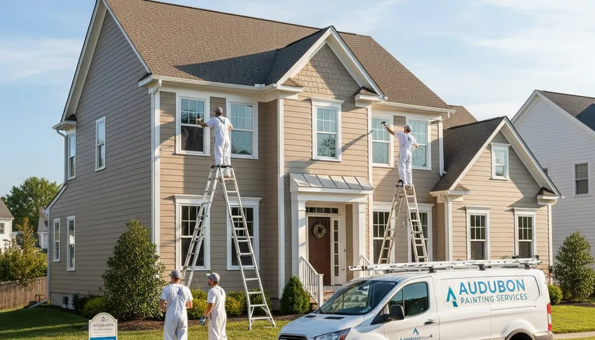 Professional house painters in Cherry Hill NJ providing expert residential exterior painting services