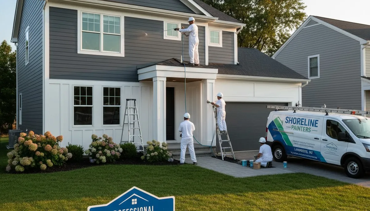 House painting services in Cherry Hill, NJ by PaintersCherryHillNJ.com for residential exterior painting