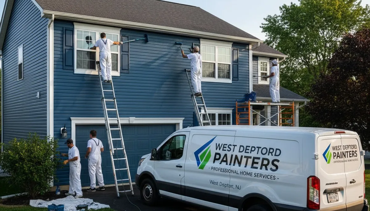 Professional house painters in Cherry Hill NJ providing expert residential exterior painting services