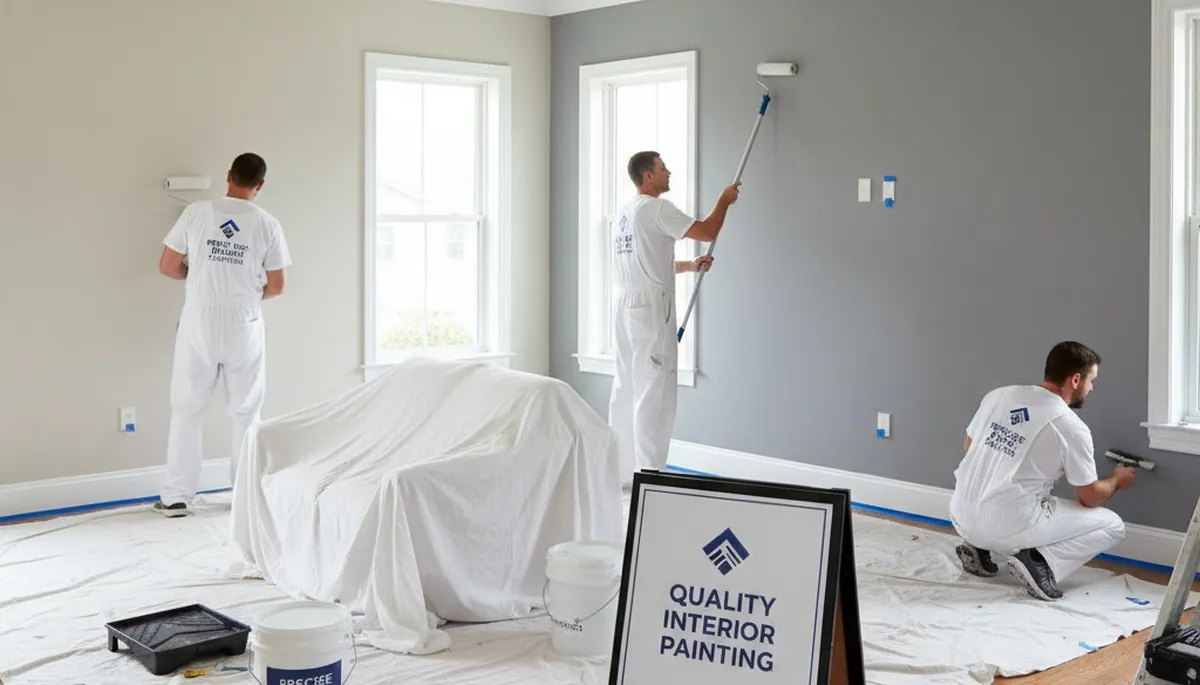 Professional interior house painting in Cherry Hill NJ showcasing smooth wall finishes and expert color work